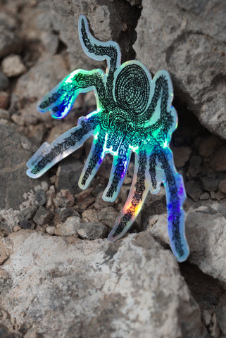 Tarantula sticker (holographic)
